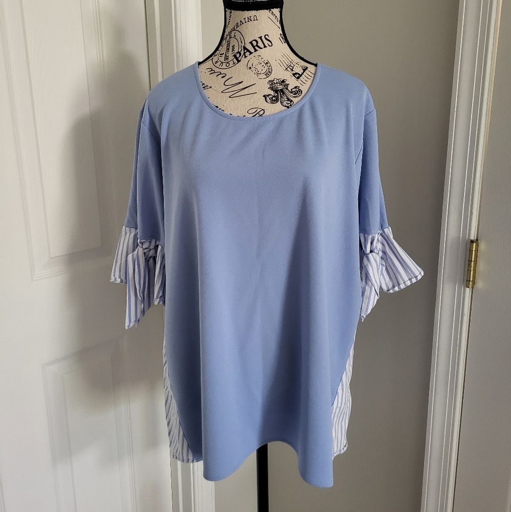 Bow Tie Sleeve Women's Top